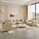 thumbnail image 4 of Modern Minimalist American Pull Buckle Luxury French Cream Style Living Room Sofa My Lux Decor Round, 4 of 5