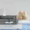 thumbnail image 2 of Escultura Abstracta De Resina Con Forma De Llama, Sujetalibros De Cerámica Moderna, Artesanía Fina, Estatua De Fuego, Regalo Para Oficina, Patio, Estantería, Decoración, 2 of 8
