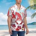 thumbnail image 3 of Vsdgher Christmas Print Men's Hawaiian Shirts Button Down Tropical Holiday Beach Shirts Vacation Clothes,Large, 3 of 7