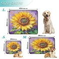 thumbnail image 3 of Qxltty Bright Yellow Sunflower Cat litter Pads Pet Set of 2 Diaper Mats Center Anti-leakage Layer Absorbent Soft and Comfortable, 3 of 7