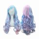 thumbnail image 1 of wonima44 IMISSU 26'' Long Natural Hair Wigs Cosplay Wig with Bangs Colorful Halloween Costume Party Wigs for Women (Pink Blue), 1 of 1