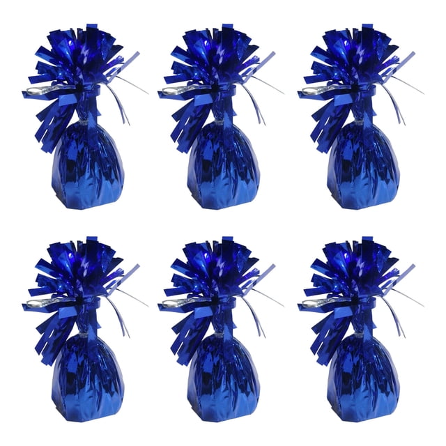 CSChome Balloon Blocks 6Pcs Balloon Weights Foil-Wrapped Long-lasting Reusable Wedding Party Prom Balloon Blocks