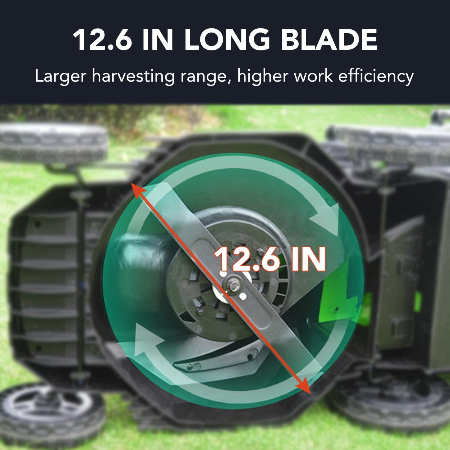 FDW 13” 12 Amp Corded Electric Self-Propelled Walk-Behind Lawn Mower, 3 Height Adjustments