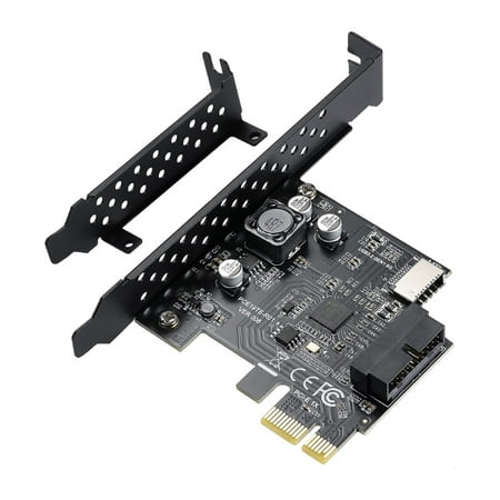 

Milue PCIEX1 USB3.2 Expansion Card PCI-Express to USB Type-E Adapter Converter 5GB