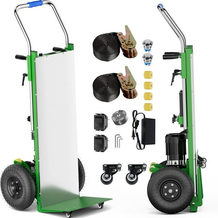 Joreek Electric Stair Climbing Dolly 900lbs Electric Hand Trucks 1300W Heavy Duty Stair Climber for Furniture Logistics Warehouse