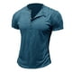 thumbnail image 1 of pstuiky camisetas para hombre, Camiseta de manga corta para hombre, estilo casual, lisa, con cuello redondo y botones ropa de hombre m, 1 of 4