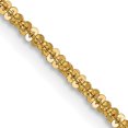 thumbnail image 1 of 14k Yellow Gold 1.5mm Cyclone Chain Necklace Pendant Charm Cris Cros, 1 of 9