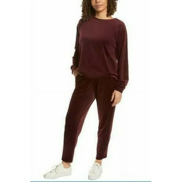 Gloria Vanderbilt Ladies' Velour Top Size: XS, Color: Red (wine)