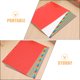 thumbnail image 5 of 2 juegos de separadores de plástico para carpetas con pestañas numéricas del 1 al 31, hojas separadoras de páginas insertables, separadores de índice para planificador, diario, cuaderno., 5 of 7