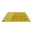 thumbnail image 2 of Ahgly Company Machine Washable Indoor Rectangle Abstract Yellow Modern Area Rugs, 2' x 5', 2 of 4