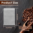 thumbnail image 2 of Fkszll 1000 Count Cold Brew Bags 4x6 inch Disposable Tea Bags with Drawstring, Fine Mesh Filter Pouches for Loose Leaf, 2 of 12