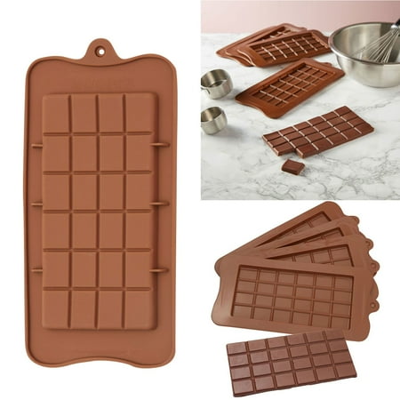 

4 Pack Silicone Candy Bar Molds For And Kitchen Accessories