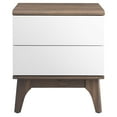 thumbnail image 5 of Modway Envision 2-Drawer Nightstand in Walnut White, 5 of 7