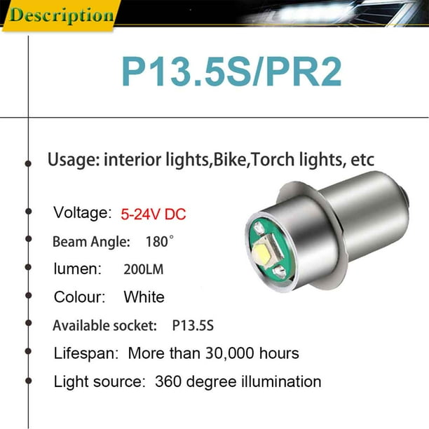 Jeg tror, jeg er syg Anzai omgive 3W 5-24V P13.5S LED Flashlight Replacement bulb 6v 12v 18v Lantern Work Light - Walmart.com Jeg tror, jeg er syg Anzai omgive 3W 5-24V P13.5S LED Flashlight Replacement bulb 6v 12v 18v Lantern Work Light - Walmart.com