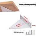 thumbnail image 5 of 4 soportes flotantes para estantes, soporte de metal triangular para estantes, soporte oculto para estantes de pared con 16 tornillos para sala de estar, dormitorio y decoración de baño,, 5 of 5