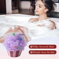 thumbnail image 3 of Shipiny Summer Swimming Pool Ice Cream Cake Bath Sponge, Shower Loofah Sponge, Exfoliating Body Scrubber, Soft Mesh Sponge for Daily Bathing., Purple, 3 of 5