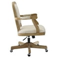 thumbnail image 3 of Linon Maybell High Back Office Chair with Adjustable Height and Swivel, Graywash/Beige Stripe, 3 of 6