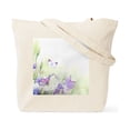 thumbnail image 2 of CafePress - Flowers With Butterflies Tote Bag - Unisex Canvas Tote Bag, Beige, 1-Piece, 2 of 9