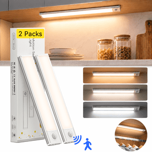COSJM Under Cabinet Motion Sensor Light 2-Pack