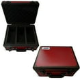 thumbnail image 1 of EVORETRO 3-Row Red Aluminum Card Case – Holds 90 PSA & BGS Slabs, Secure Durable Storage Box for Sports, TCG Cards, 1 of 5
