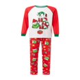 thumbnail image 4 of Ensemble de Pyjamas Assortis pour la Famille de Noël pour Enfants Adultes Ensemble de Vêtements de Nuit de Vêtements de Nuit de Raglan Imprimé de Mode pour Bébé, 4 of 8