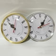 thumbnail image 5 of Diy 130Mm Quartz Clock Insert Movement Roman Numeral Replacement Gold Silver Silver, 5 of 7
