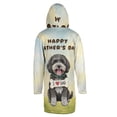 thumbnail image 2 of Cute Portuguese Water Dog Loves Dad Happy Father's Day All Over Print 3D Hooded Duffle Toggle Coat PWD Portie Fishing Dog Lover - 12008, 2 of 6