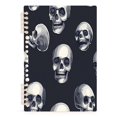 thumbnail image 2 of Notebook 8.3x5.7x0.4 Inch One Sizex2 Journey Note Diary Hardcover Notebook 60 Pages,80g Paper Writing Smooth and Not Easy to Break Halloween Skeletons3, 2 of 8