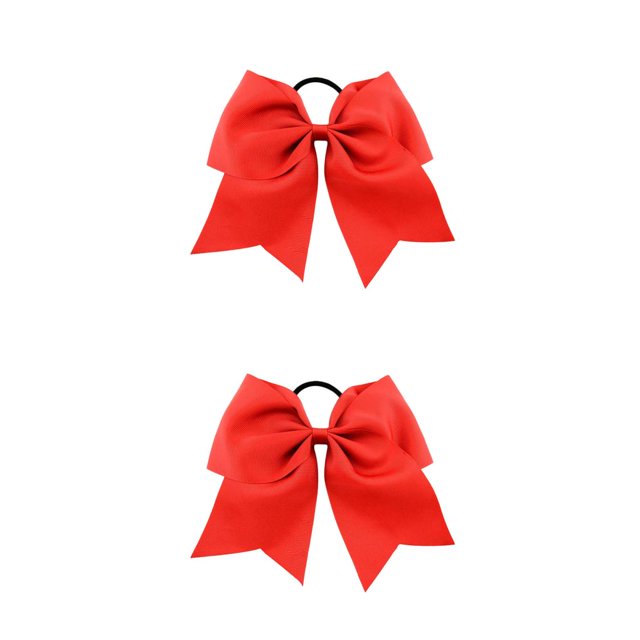 Sonducket Banda para el cabello grande Nudo de lazo Grueso Goma elástica Sin enganches Coleta Titular Pelos Cuerda Bobbles Scrunchies sin costura para Rojo 2piezas Sonducket CBP458615