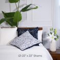 thumbnail image 2 of Southshore Fine Living Inc. Fundas de almohada azules florales de 22 x 22 pulgadas, juego de 2 fundas de almohada europeas, fundas de almohada acolchadas de 22 x 22 para combinar con la decoración del, 2 of 5