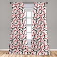 thumbnail image 5 of Ambesonne Feminine Curtains, Stiletto Shoes Female Art, Pair of 28"x84", Scarlet Beige Black, 5 of 5