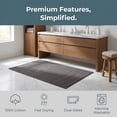 thumbnail image 6 of REGALWOVEN 100% Cotton Bathroom Rug Ultra Absorbent Quick Dry Washable Mat Dark Grey, 6 of 7