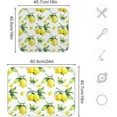 thumbnail image 3 of Green Leaves Dish Drying Mat for Kitchen Counter Herb Plant White Drying Mats Super Absorbent Reversible Microfiber Kitchen Countertop Protector Dishes Pad Medium 16x18 inch, 3 of 6