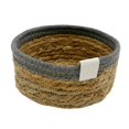 thumbnail image 2 of Cesta de almacenamiento, cesta tejida, cesta para servir, contenedores de almacenamiento de gran capacidad para gabinete, dormitorios, organización universitaria, juguetes para 15cmx8cm Gris Macarena Cesta de almacenamiento, 2 of 8