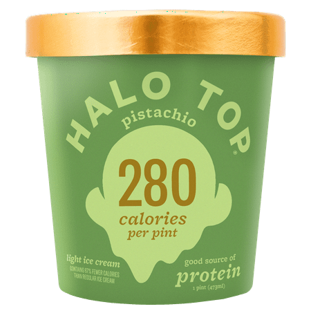 Ice Cream Mini Button - Halo Top Creamery Ice Cream, Multiple Flavors Available, Case of 8 Pints