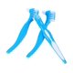 thumbnail image 2 of Cepillo de limpieza para dentaduras postizas, cepillo para el cuidado de dentaduras postizas, diseño de doble cabezal para viajes (azul) (3 unidades), 2 of 4