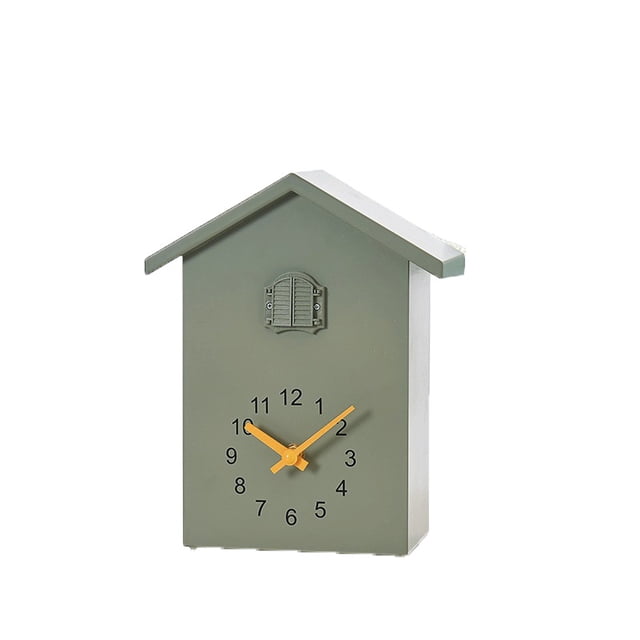 Style Wall Clock Cuckoo Bird Out Window Chimes Hour Hourly