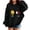 0#Black1105, variant on Lullu Hoodies for Toddler Girls Cute Bee Graphic Pullover Hooded Sweatshirts with Pockets, Black