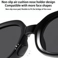 thumbnail image 6 of Mdesiwst Unisex Sunglasses 180 Degree Block Sunlight Good Stability Colored Lens Eye Protection Hip Hop Anti-UV Photo Prop Strong Hinge Glasses Eyewear, 6 of 7