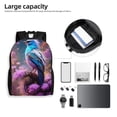 thumbnail image 6 of Fuzoiu Beautiful Flower Blue Bird Print Laptop Backpack,Work Business Backpacks, Large Capacity Nurse Bag College Bookbag for School, Waterproof Casual Daypack for Travel, 6 of 8
