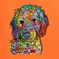 thumbnail image 2 of Dean Russo Sweet Poodle Dog Lover Womens Graphic T-Shirt, Orange, Large, 2 of 6