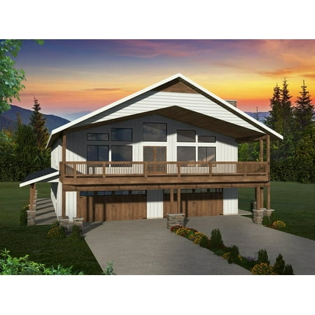 001-3448: Farmhouse Garage apartment 3 Bed, 3 Bath Luxury Home Plan, 4073 Sq Ft: Full Blueprints with License to Build by Home Plan Marketplace - Lesuto