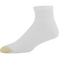 thumbnail image 3 of Gold Toe Mens 656p Cotton Quarter Athletic Socks, Multipairs, White (6-Pairs), X-Large, 3 of 7