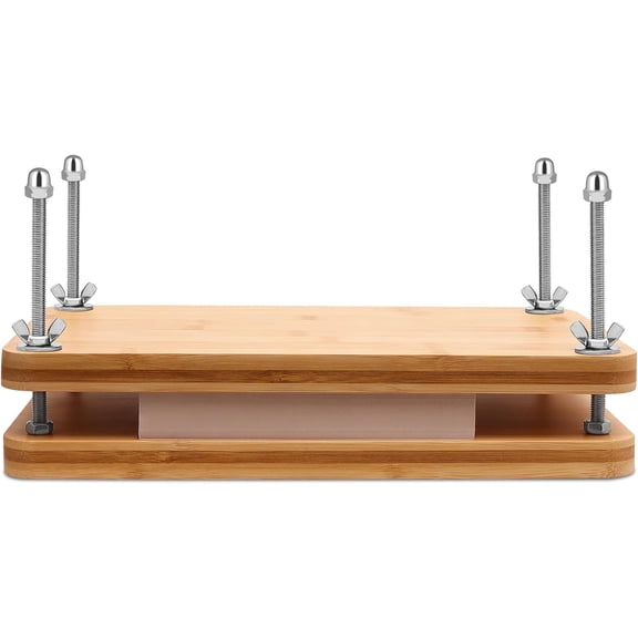 Book Press, Portable Bamboo Bookbinding Paper Machine, 7.6 x 13 inches