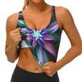 thumbnail image 4 of Lsque Colored Abstract Printed Women'S Sports Bra, Compression, Moisture Wicking, High-Impact Sports Bra For Women,Supportive sports bra-XX-Large, 4 of 9