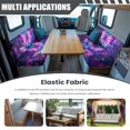 thumbnail image 3 of FORUDESIGNS Galaxy Butterfly Daisy Pattern 2 Pieces RV Dinette Cushion Covers Scratch-Resistant RV Couch Cover Waterproof Sofa Furniture Protector Camper Seat Covers Dinette Booth, 3 of 7