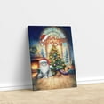 thumbnail image 3 of Merry Christmas Maine Coon Santa Hat Xmas Tree Winter Holiday Vertical Matte Canvas Poster Cat Lover Kitten Owner Gifts Wall Art Home Decor - 01013, 3 of 5