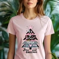 thumbnail image 5 of Graphic T-Shirt Jesus Is The Heart of Christmas Tree Design for Women, Gold, Size 3XL, 5 of 6