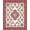 Red, Pattern 1, variant on ODIKA 2x3 Machine Washable Non-Slip Area Rug, Adirondack Vintage Trellis Distressed Heritage High Traffic Rug, Red, 658525