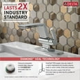 thumbnail image 3 of Delta 599-Lpu-Dst Pivotal 1.2 GPM Single Hole Bathroom Faucet - Lumicoat Black Stainless, 3 of 7